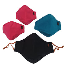 Load image into Gallery viewer, CU PROECT 4-Layer Filtration KN95 Mask | Self- sterilize, Anti-microbial, Anti-viral | Copper Infused Cotton Fabric. WASHABLE | Size S (kids) - XL (adults) avail