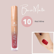 Load image into Gallery viewer, La Tulipe Cosmetiques Bare Matte Lip Cream - 10 Red Wine - 4.5g
